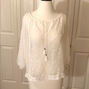 Forever 21 Ivory sheer Top